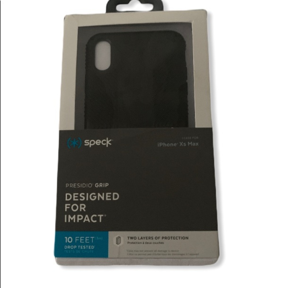 Speck Presido Black iPhone XS Max phone case